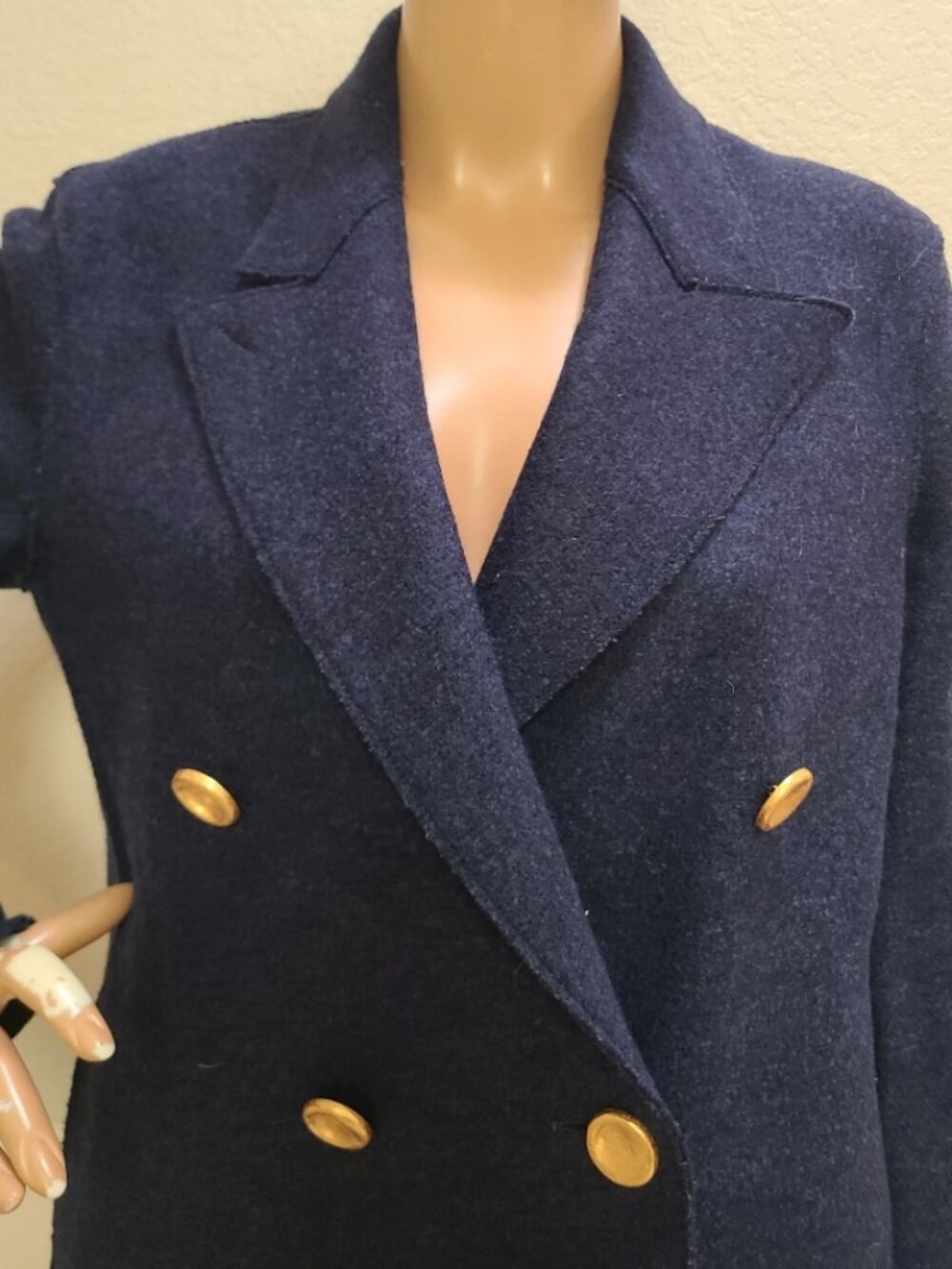 HARRIS WHARF LONDON DOUBLE-BREASTED BLAZER JACKET WOOL COAT sz 38 IT - Picture 4 of 7